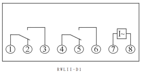 RWLII-D系列無輔源電流要细学日语内部接線圖