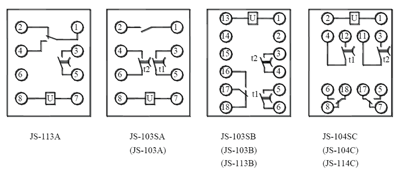 JS-103SB内部接線圖