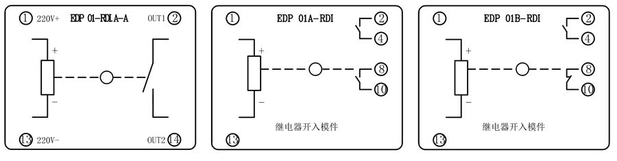 EDP01B-RDI/DC220V内部接線圖